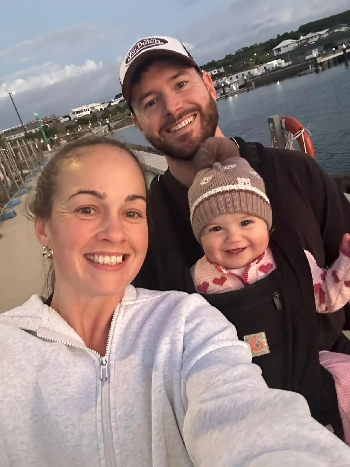 Alex Dickinson with family