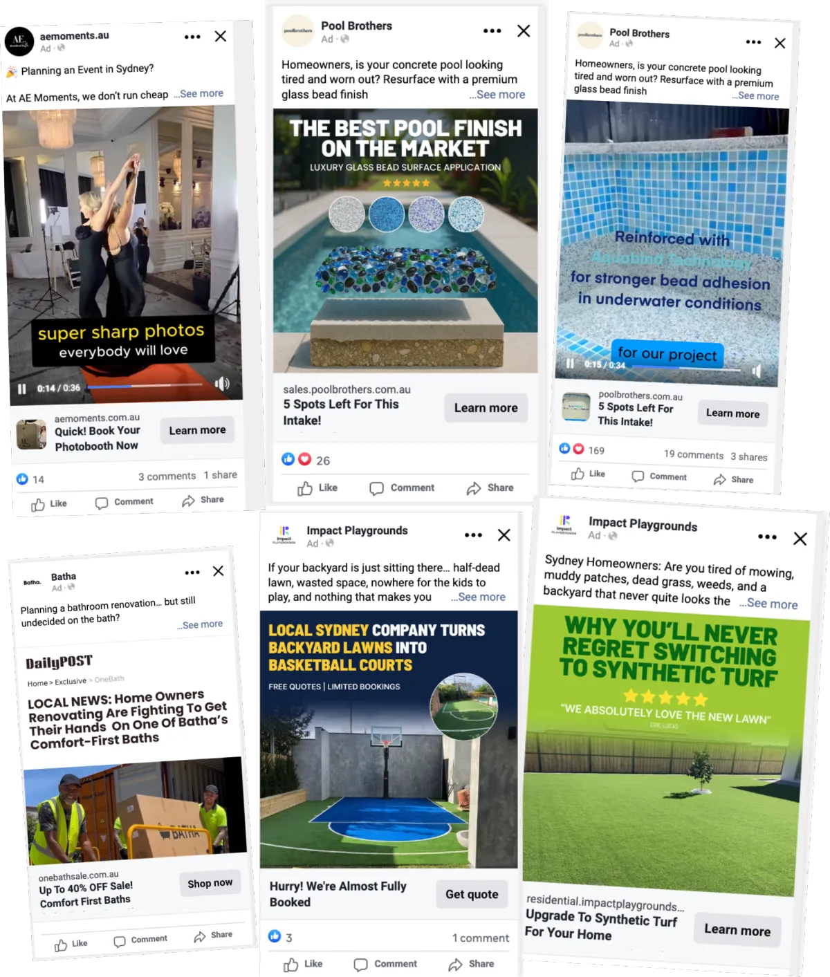 Ads designed for service businesses